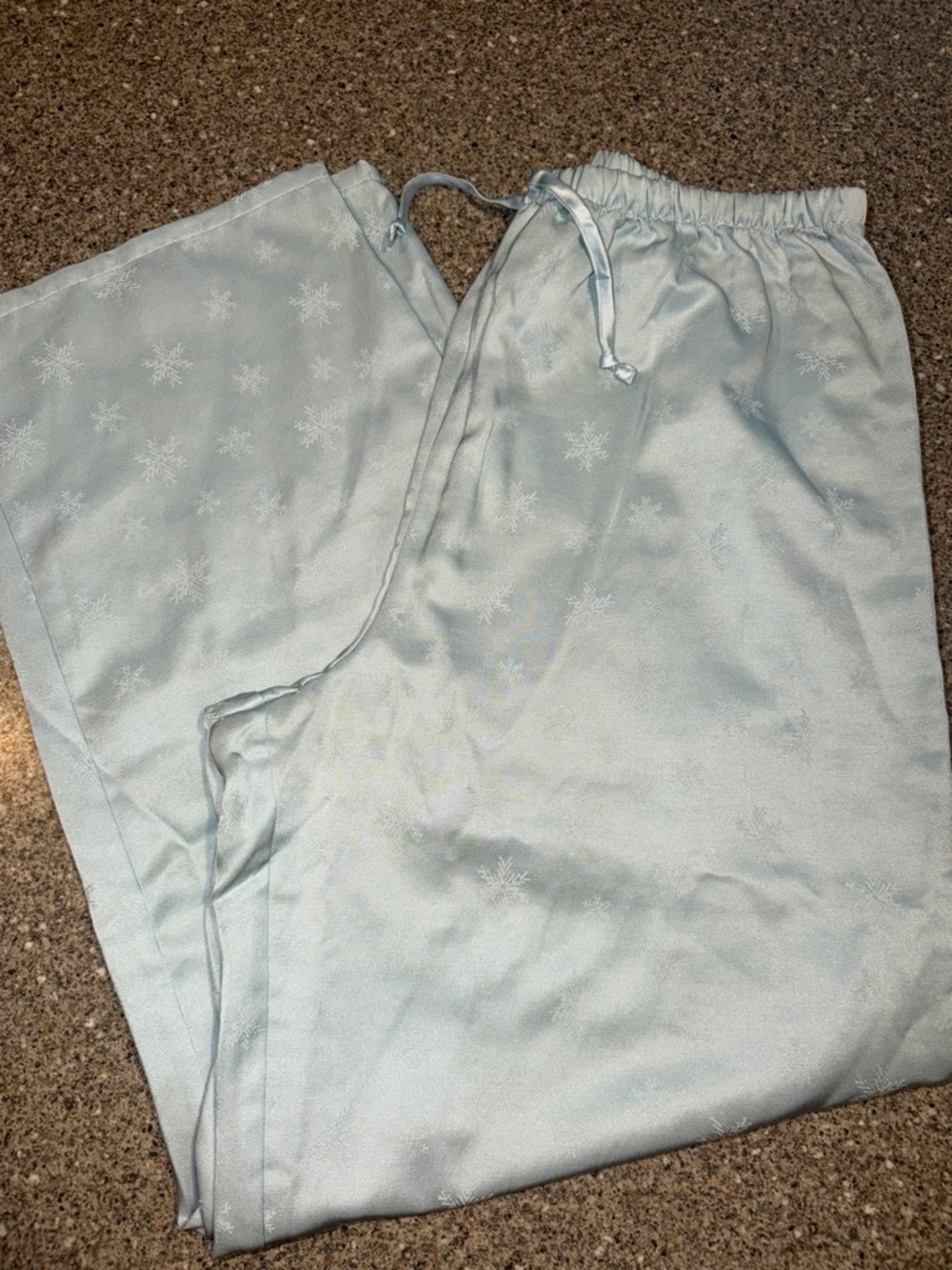Y2k 2001 Victorias secret Light Blue Snowflake Pajama Pants